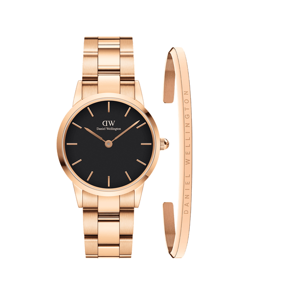 Daniel Wellington Iconic Link Black + Classic Bracelet