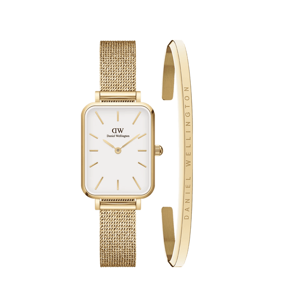 Daniel Wellington Quadro Pressed Evergold & Classic Bracelet