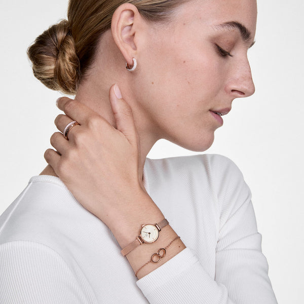 Daniel Wellington Petite Mini & Elan Unity Bracelet Set Rose Gold
